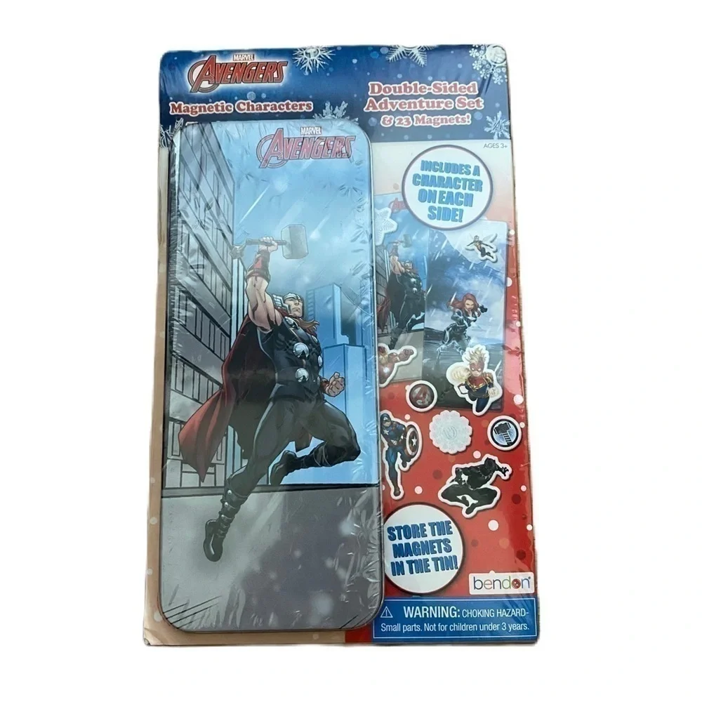 Avengers Double Sided Adventure Magnet Characters Set NEW Christmas Thor Captain
